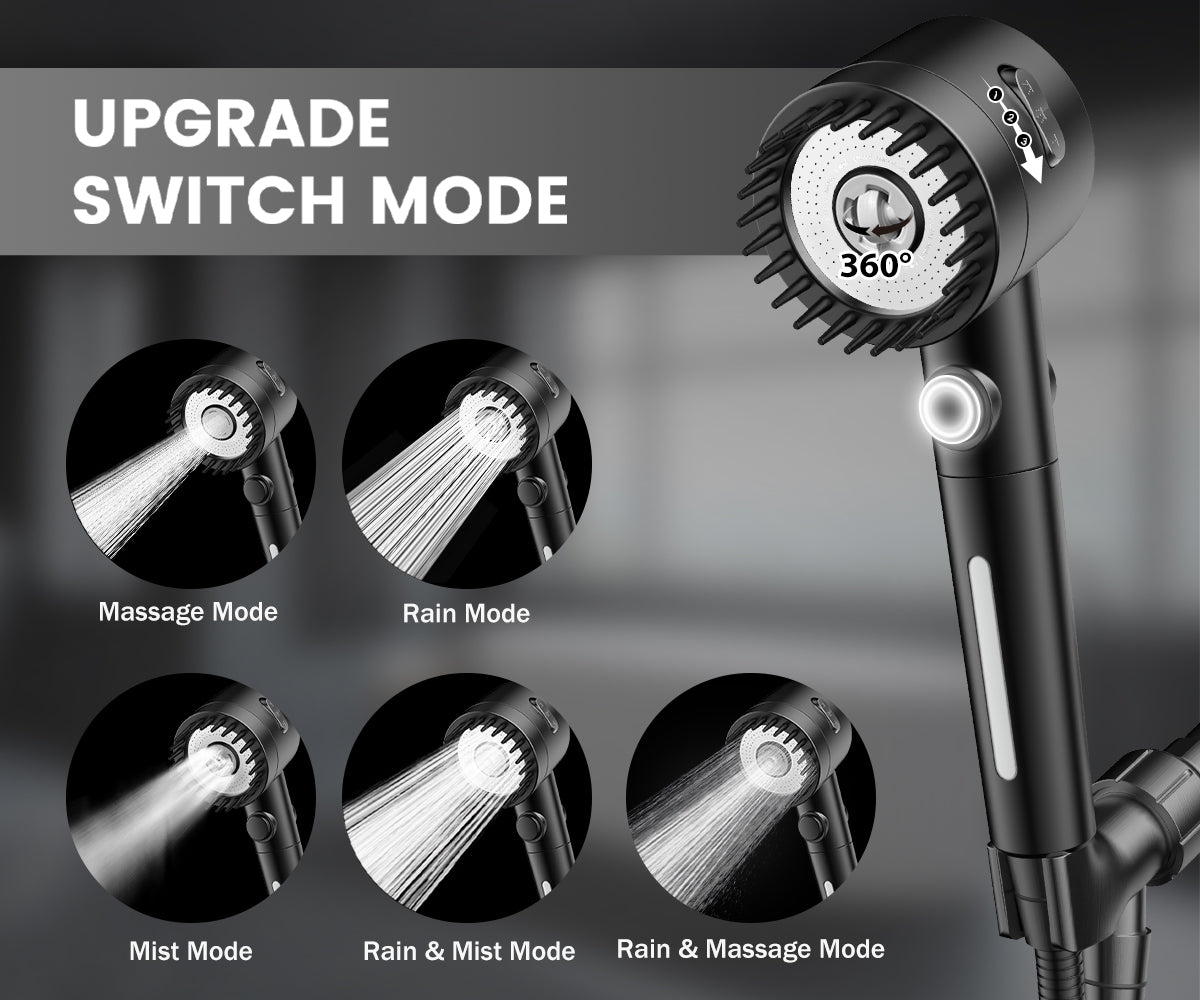 FEELSO DY4 Massage Handheld Filter Showerhead